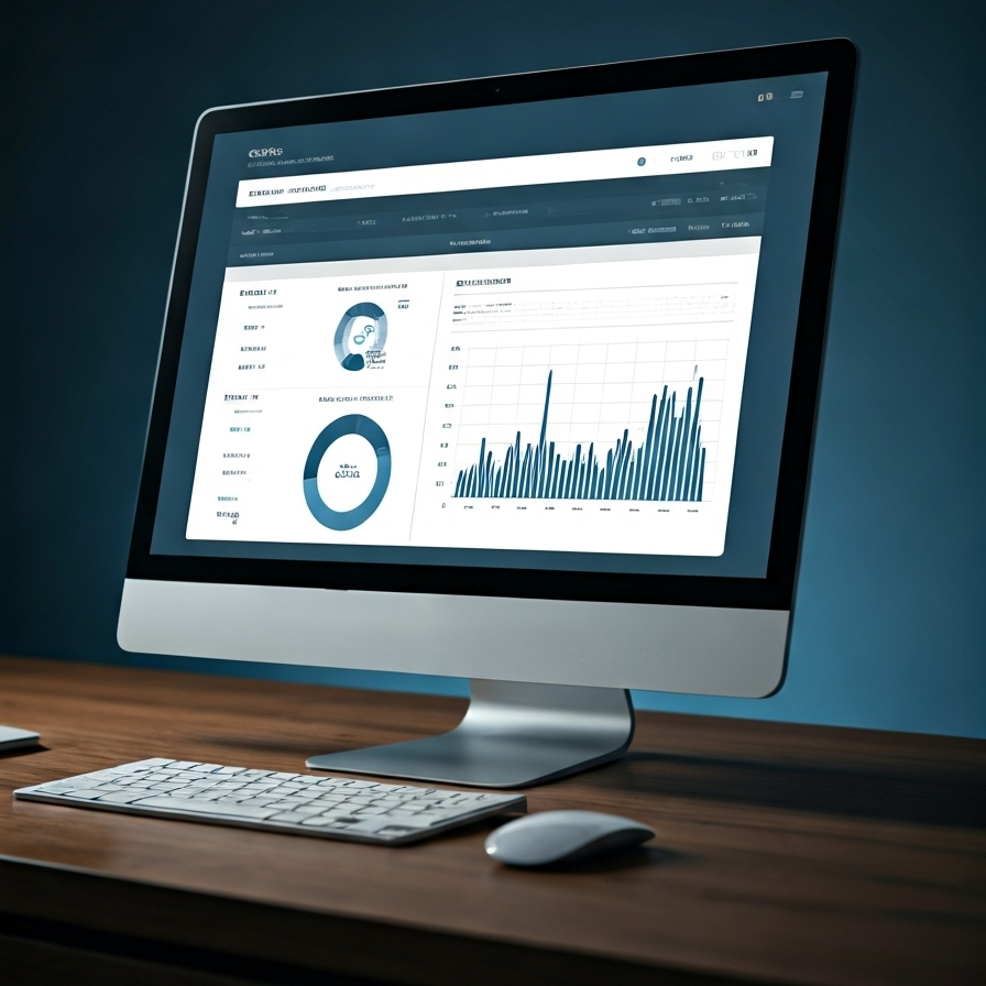 Image of computer screen with performance reports